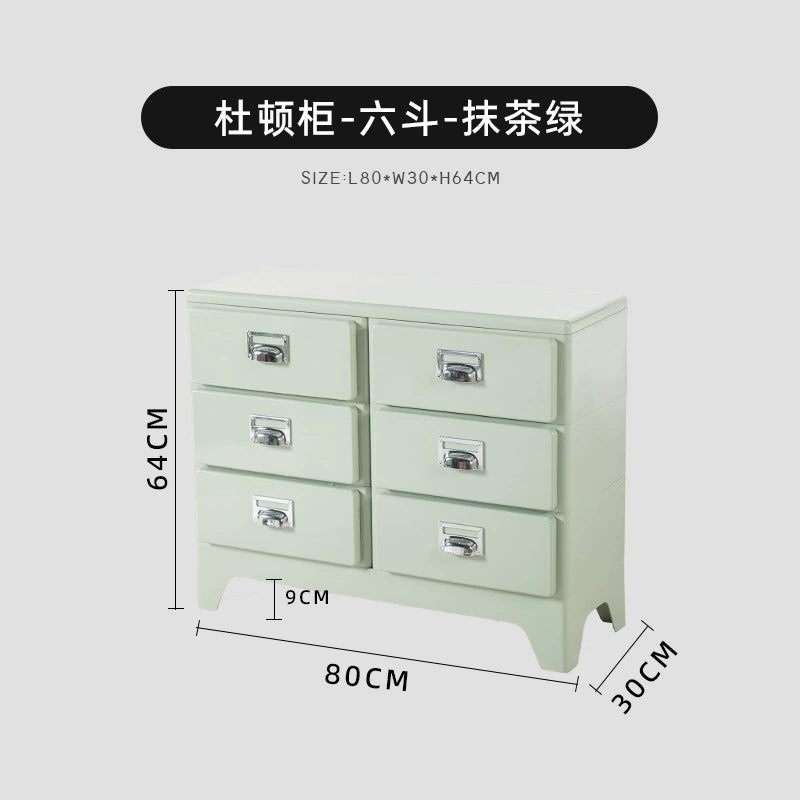 Kommode im japanischen Stil, Retro-Sofa-Seitenschrank, nordischer Stil, kreative Schlafzimmerschublade, Nachttisch 