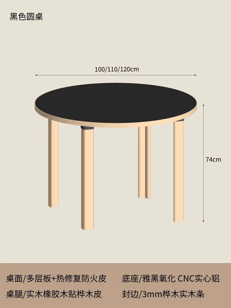 Massivholz Esstisch Haushalt mittelalterlichen einfachen Ins Schreibtisch Nordic Verhandlung kleine Wohnung runden Tisch Ideen 