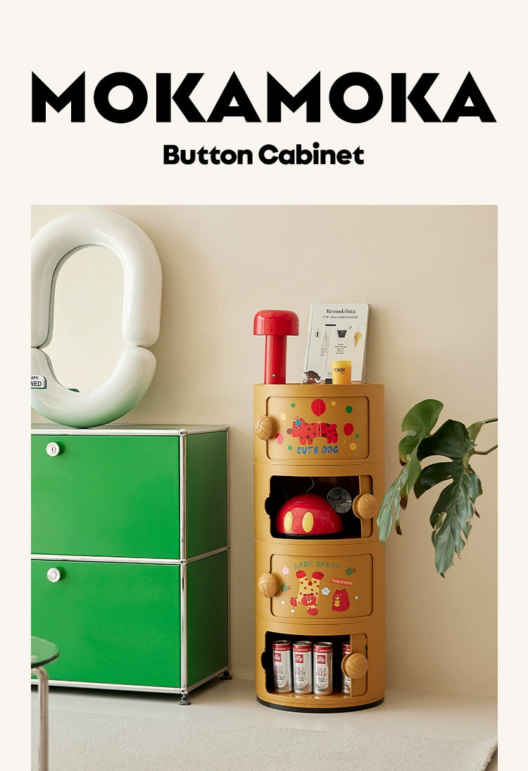 Cremefarbener Wind-Nachttisch, mittelalterlicher nordischer kleiner Wohnungsschrank, Ins-Wind-Schlafzimmer, Kinderschließfach 