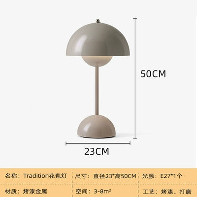 Dänische dekorative Tischlampe Nordic einfache Retro Ins Beliebte Nachttischlampe Ins mittelalterliche Knospen-Umgebungslampe 