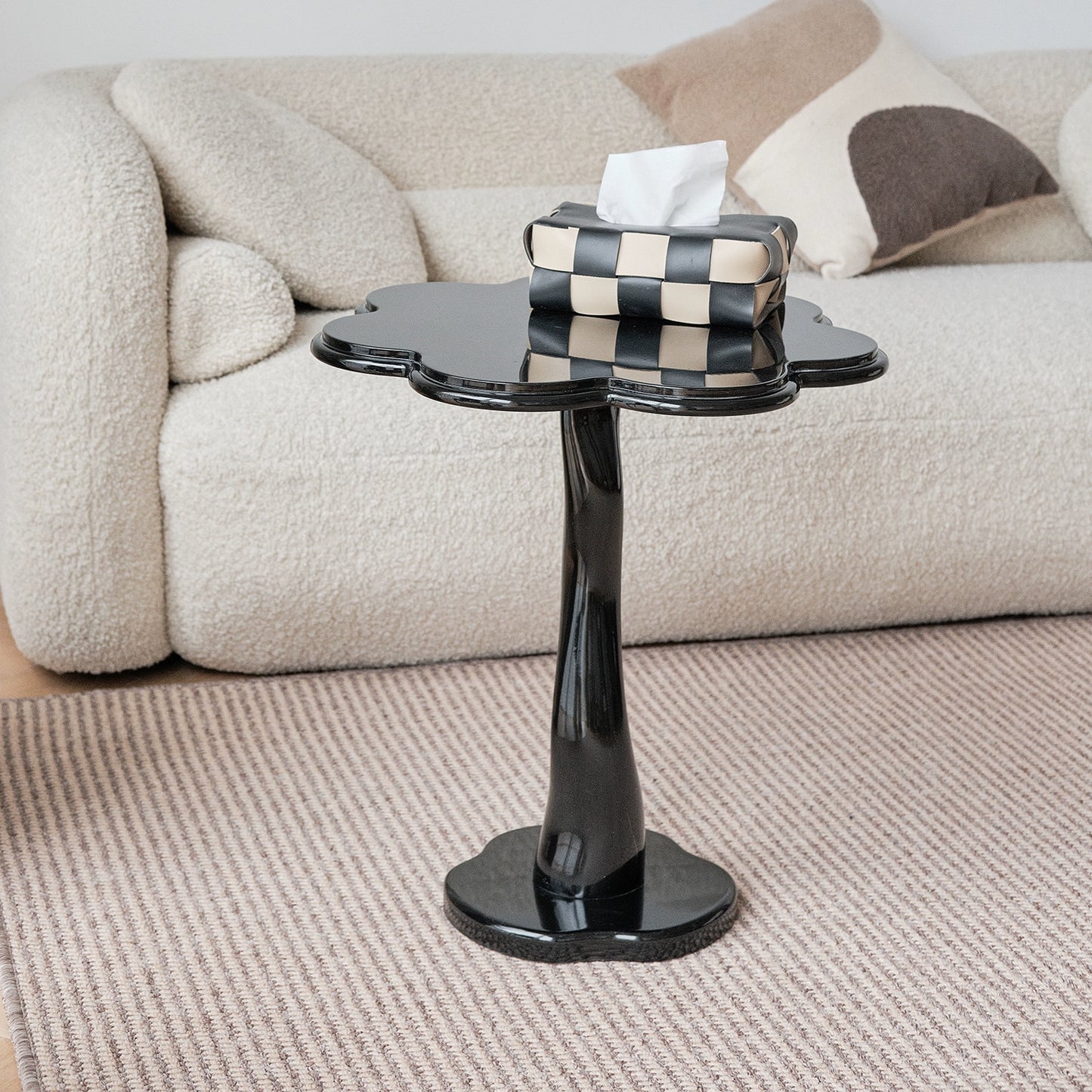 Blütenblatt Couchtisch Französisch Retro Sofa Beistelltisch Wohnzimmer kreative leichte Luxus kleine Tisch Ecktisch künstlerischen Sinn 