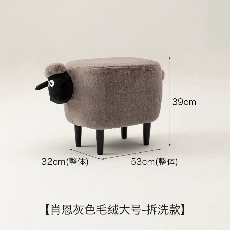 Lamb Sean Niedriger Hocker Kann Verstaut Werden Bank Haushalt Kinder Schuhwechsel Tierhocker Kreativer Kleiner Stuhl 