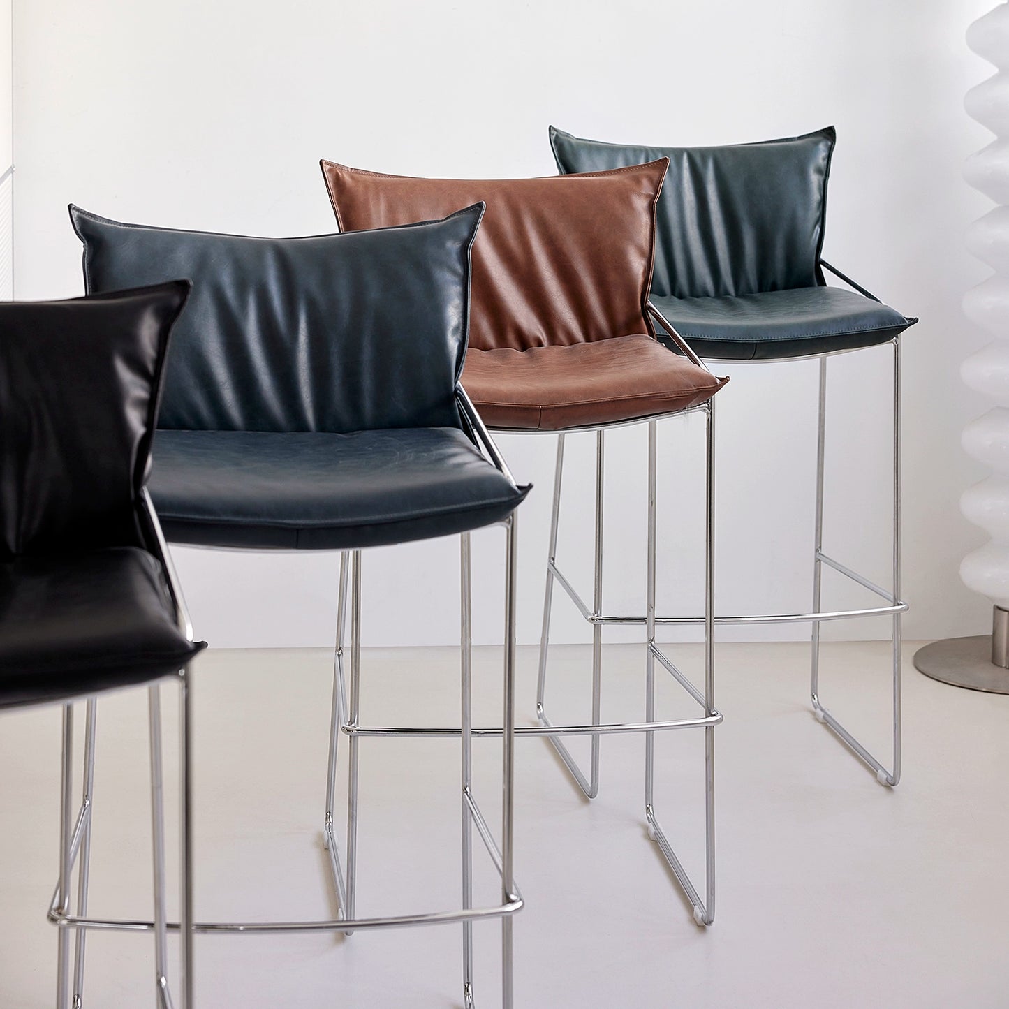 Soft Bag Barstuhl Licht Luxus High Sense Home Island Stuhl Kreativer Retro Schmiedeeisen Hochstuhl Designer 