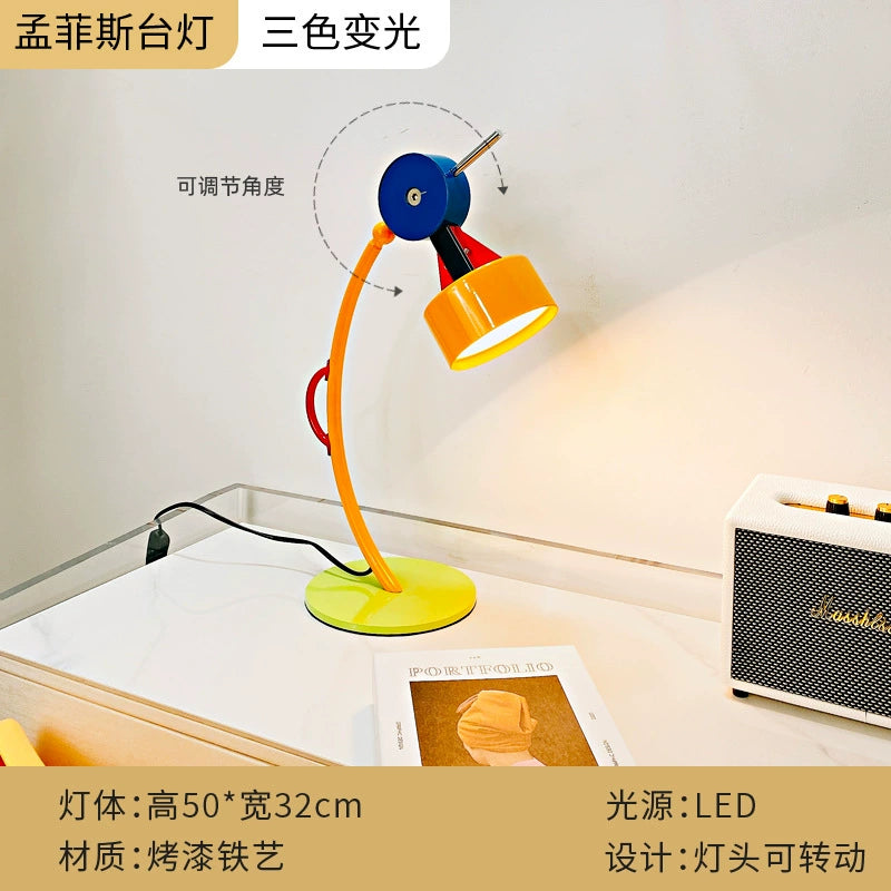 Memphis schreibtischlampe kreative kinderzimmer stehleuchte designer cartoon farbe umgebungslicht wohnzimmer 