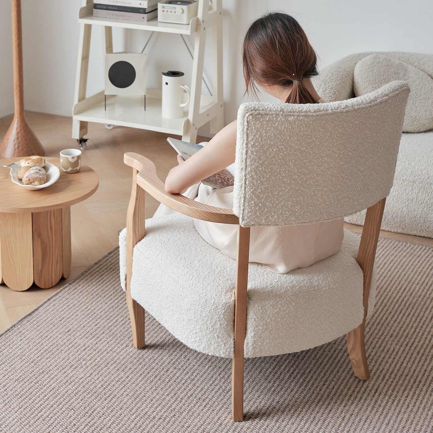 Mittelalterlichen sofa stuhl massivholz designer Ins Popularseat minimalistischen einzel freizeit stuhl wohnzimmer wabi-sabi wind 