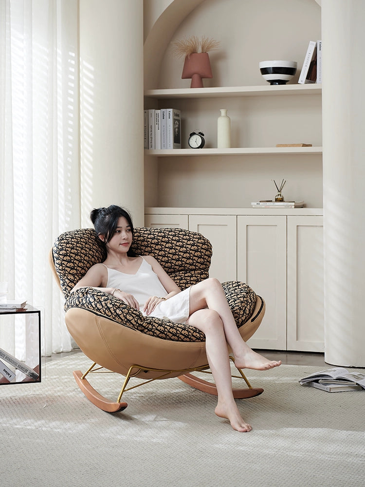 Lazy Rocking Chair Recliner Balcony Home Living Room Leisure Single Sofa Modern Simple Adult Internet Celebrity Rocking Chair