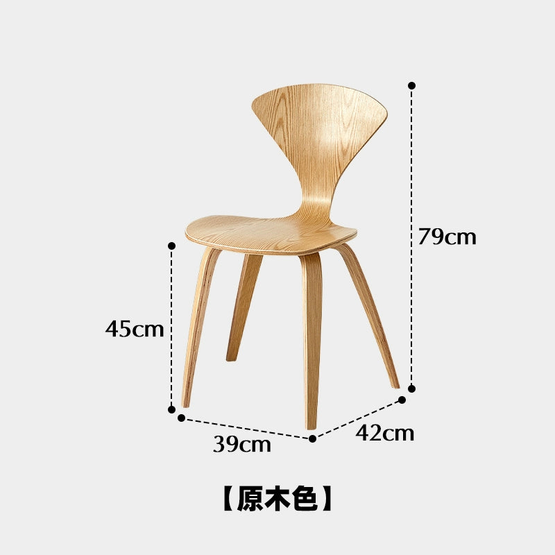 Cherner Stuhl Amerikanischer Retro-Esszimmerstuhl im Industriestil Café Casual Stuhl Massivholz-Rückenlehne Designer 