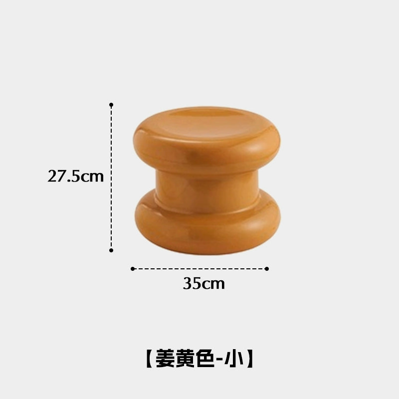 Kleiner Hocker aus Kunststoff, mittelalterlicher Schuhhocker, Designer, kreativer Couchtischhocker, robuster und langlebiger niedriger Hocker für den Haushalt 