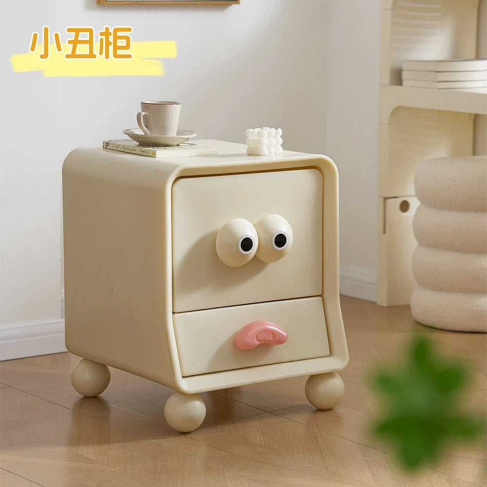 Clown Nachttisch Kreativ Niedlich Cartoon Kleiner Lagerschrank Creme Wind Kinderregal Haushalt