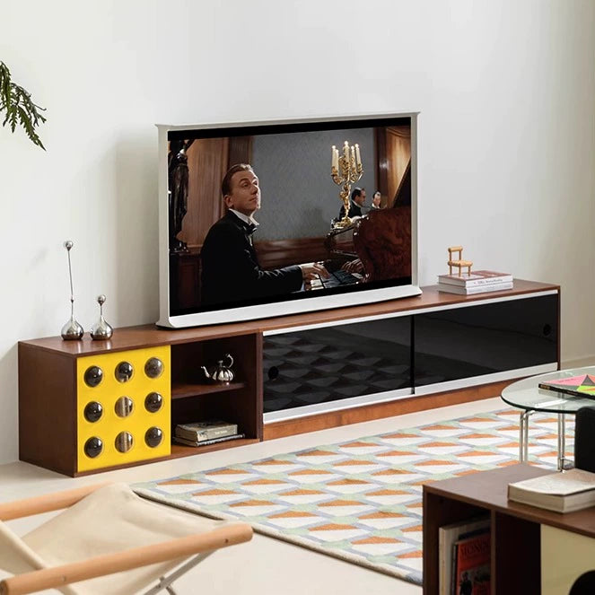 Mittelalterlicher Massivholz-TV-Schrank Wohnzimmer Home Creative Storage Locker Ocean Board Nachttisch 