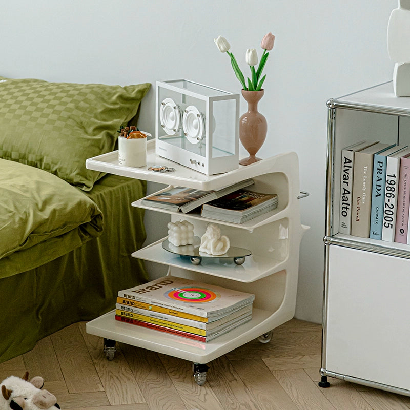 Wohnzimmerwagen Mobiles Regal Einfache Sofaseite Mehrere Internet-Berühmtheits-Speicher-Nachttisch 