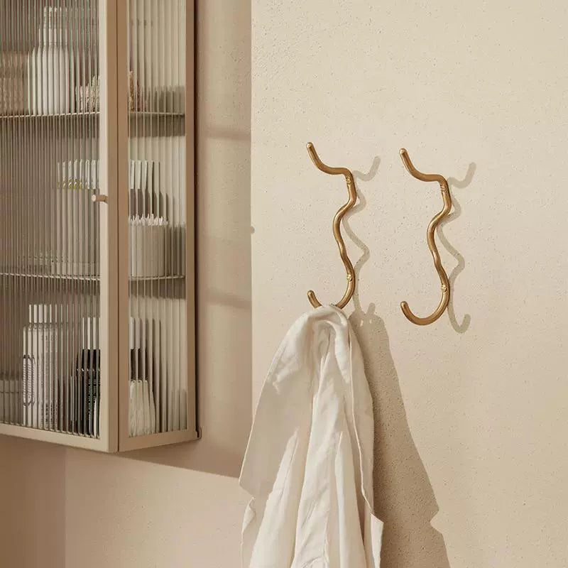 Messinghaken, leichter Luxus, hochwertiger Retro-Wandbehang, Wand-Schlüsselaufhänger, kreativer Handtuchhalter 