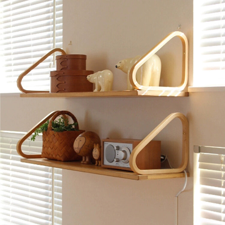 Mittelalterliches Massivholzregal Wandeingang Eingangswand Hängendes Bücherregal Desktop-Aufbewahrungsbrett 