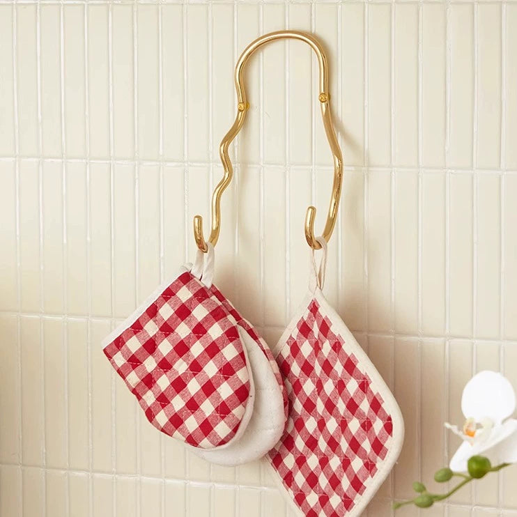 Messinghaken, leichter Luxus, hochwertiger Retro-Wandbehang, Wand-Schlüsselaufhänger, kreativer Handtuchhalter 