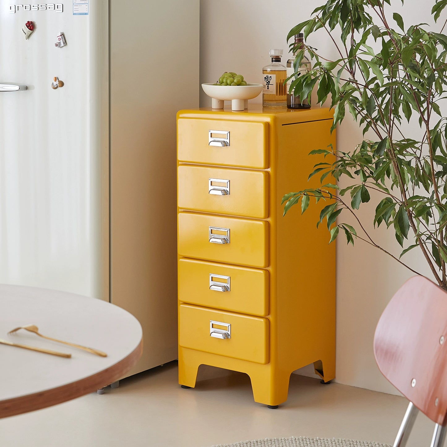 Internet-Promi-Ins-Metall-Lagerschrank Industrie-Stil Schließfach Haushalt Wohnzimmer Truhe Schrank Internet-Promi-Farbe Zinn Schubladenschrank 