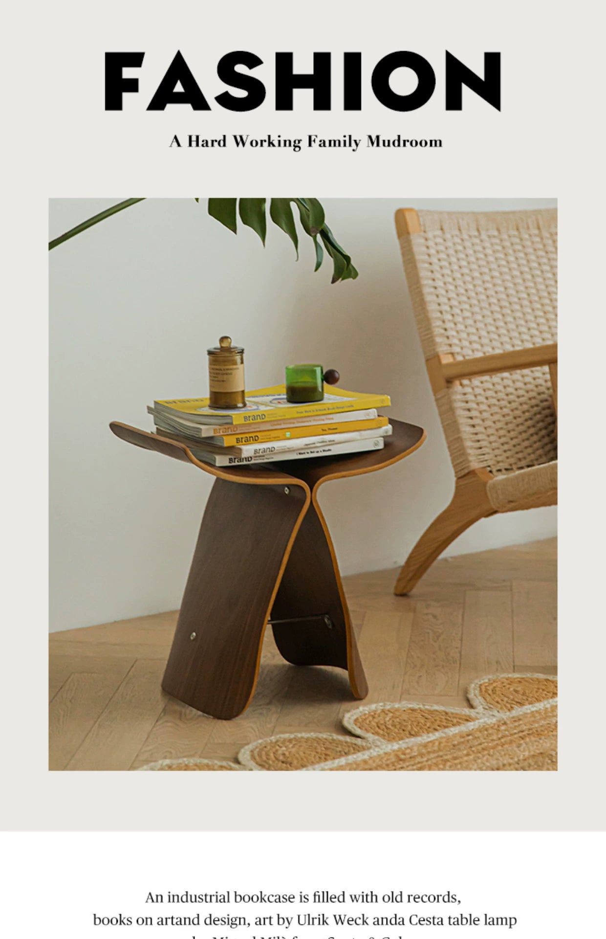 Schmetterling Couchtisch Hocker Designer Sofa Seite paar Ins Wind Massivholz niedriger Hocker kreative gebogene Platte kleiner Hocker 