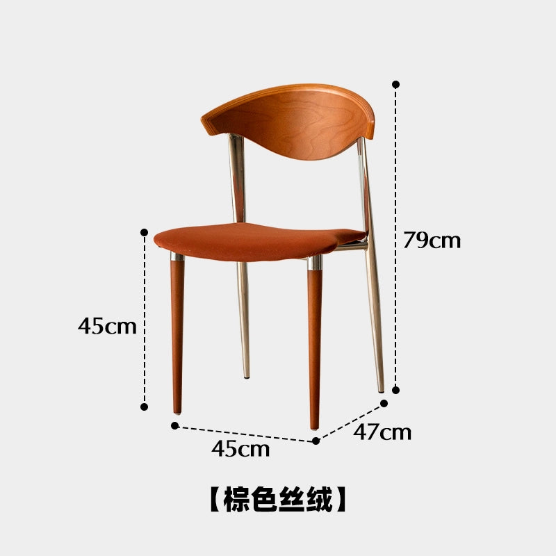 Mittelalterlicher Esszimmerstuhl, weiche Tasche, Esstischstuhl, leichter Luxus, hoher Sinn, Ins Popularback-Stuhl, Designer-Creme-Stil 