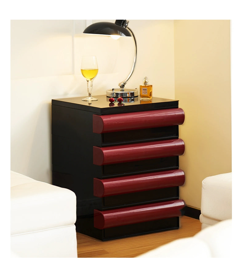 Mobiler Nachttisch, schlicht, modern, Sofa, Seitenschrank, Regal, hell, luxuriös, Premium, cremefarben, Wind-Aufbewahrungsschrank 