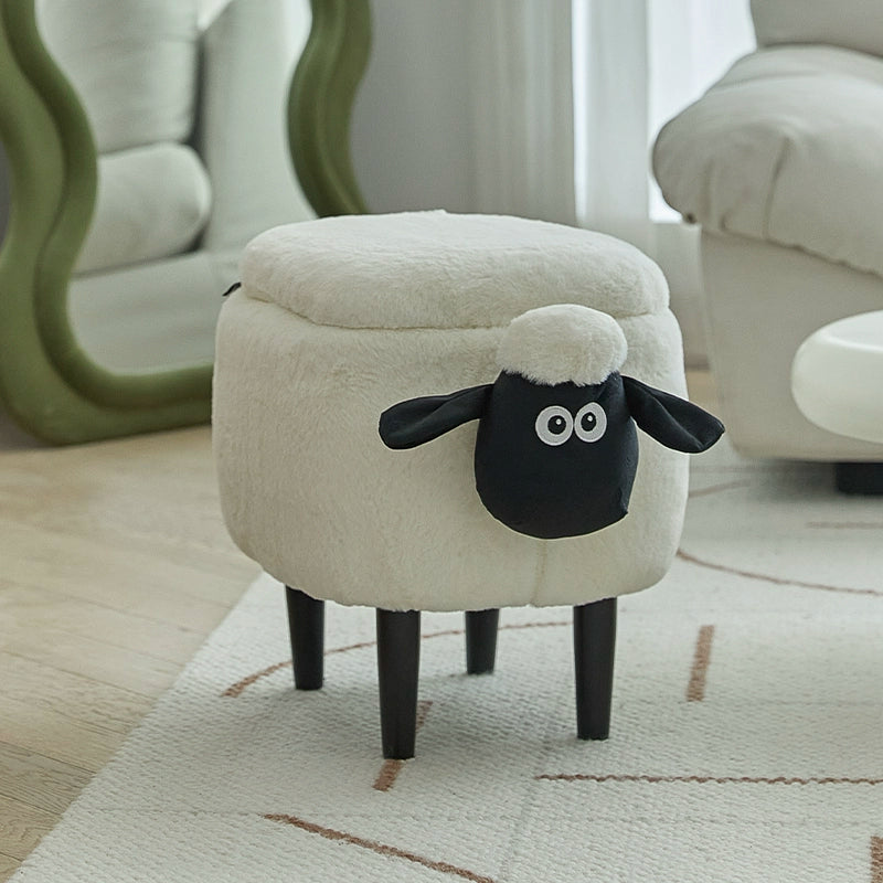 Lamb Sean Niedriger Hocker Kann Verstaut Werden Bank Haushalt Kinder Schuhwechsel Tierhocker Kreativer Kleiner Stuhl 
