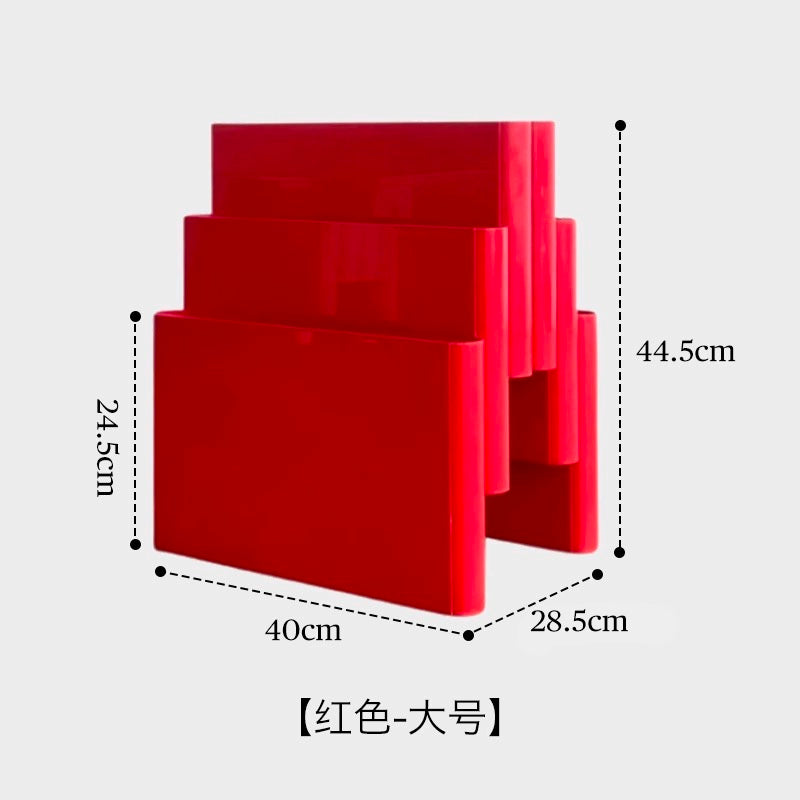 Mittelalterlicher Zeitschriftenständer Internet-Prominente Ins Wind kleines Bücherregal Koreanischer Blogger mit dem gleichen Retro-Dekorationsbücherregal 