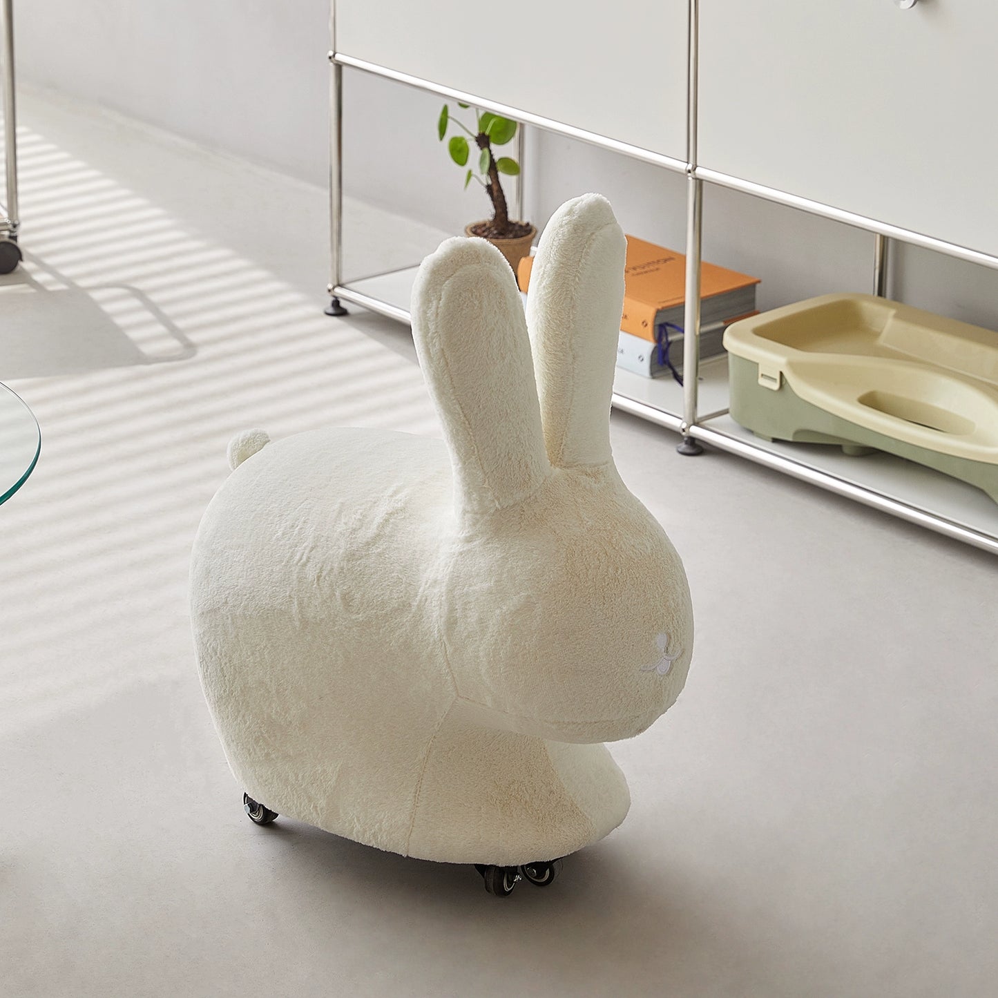 Kaninchen montieren abnehmbare niedlichen kinder stuhl kreative tier sitz Ins Popularfluff schuh ändern niedrigen hocker 