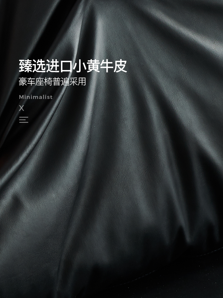 Italian Leather Light Luxury Living Room Balcony Leisure Single Recliner Resting Sofa European Free Chair Rocking Chair