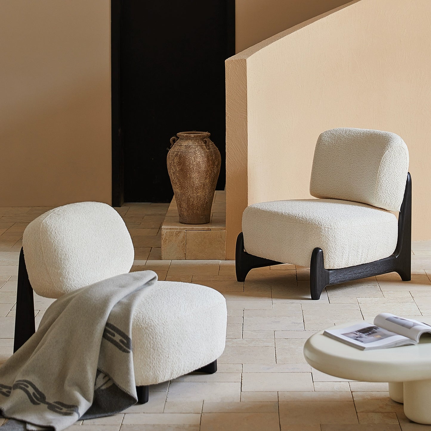 Lammwolle Einzelsofa Stuhl Wohnzimmer mittelalterlichen creme Wind faul Sofa kleine Wohnung moderne Licht Luxus 