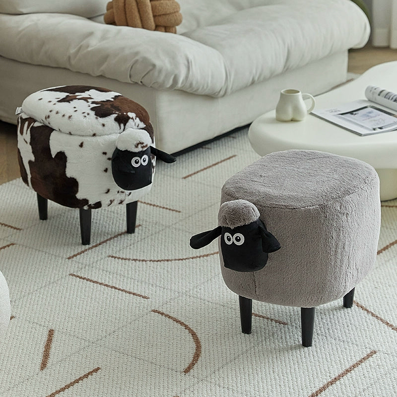 Lamb Sean Niedriger Hocker Kann Verstaut Werden Bank Haushalt Kinder Schuhwechsel Tierhocker Kreativer Kleiner Stuhl 
