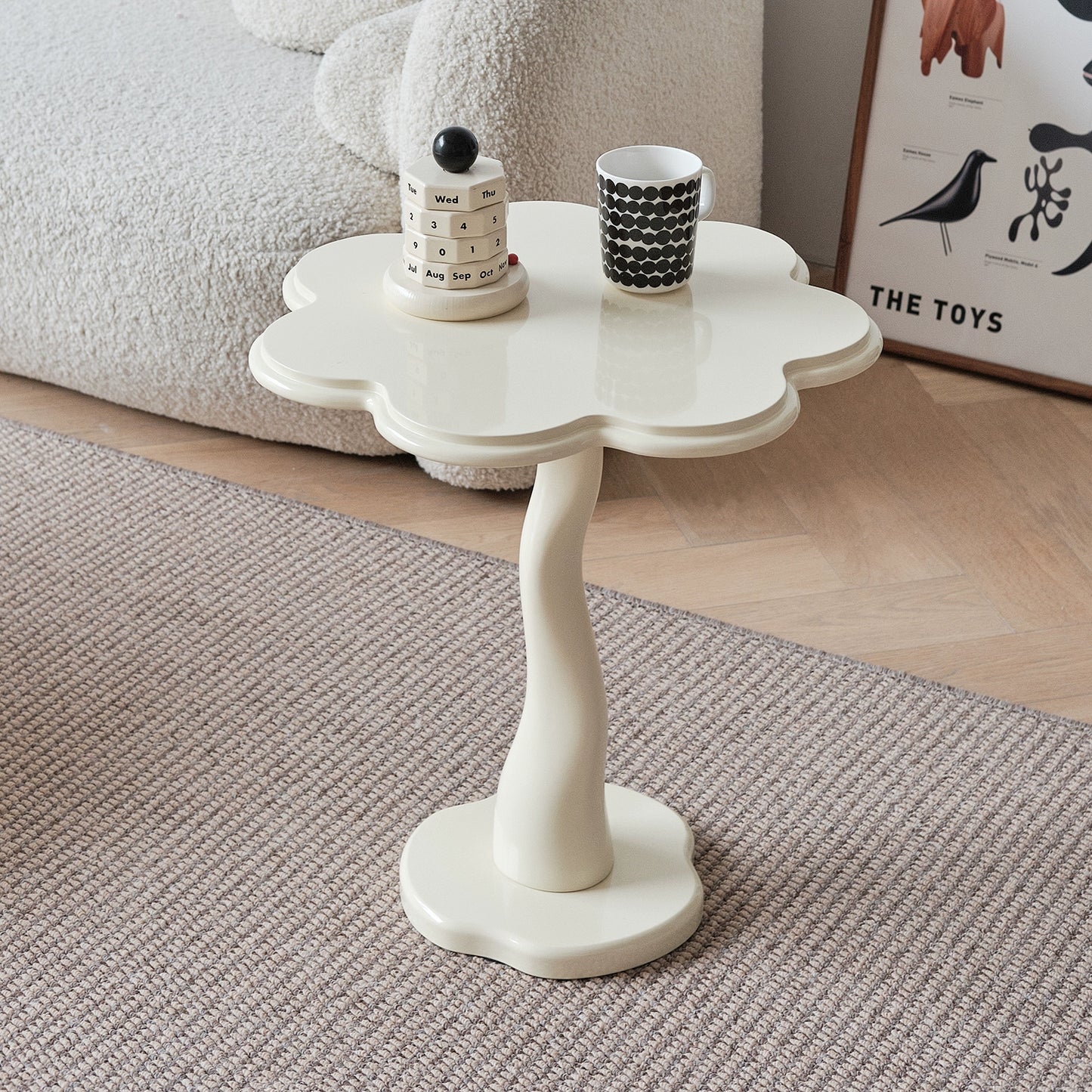 Blütenblatt Couchtisch Französisch Retro Sofa Beistelltisch Wohnzimmer kreative leichte Luxus kleine Tisch Ecktisch künstlerischen Sinn 