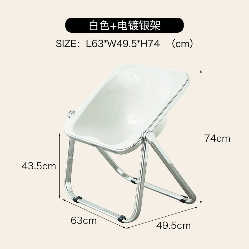 Kreative Acryl Transparent Klappstuhl Ins Wind Cafe Moderne Minimalistischen Outdoor Metall Stuhl 