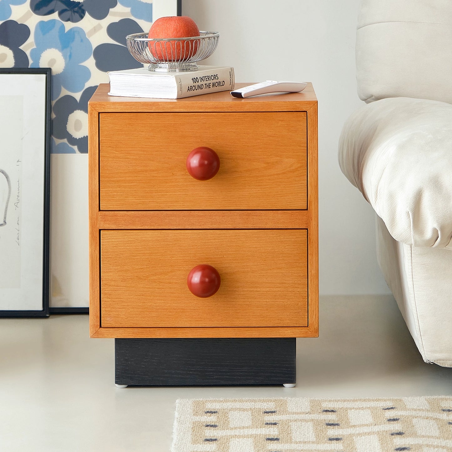 Kreative holz nachttisch regal licht luxus high-end-schließfach hause schlafzimmer kinder Internet prominente 