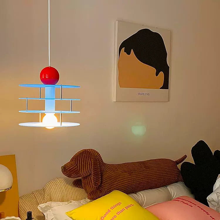 Niedliche Kinderzimmer Schlafzimmer Nachttischlampe Veranda Creme Wind Kronleuchter Kreative Memphis Bar Hängelampe 