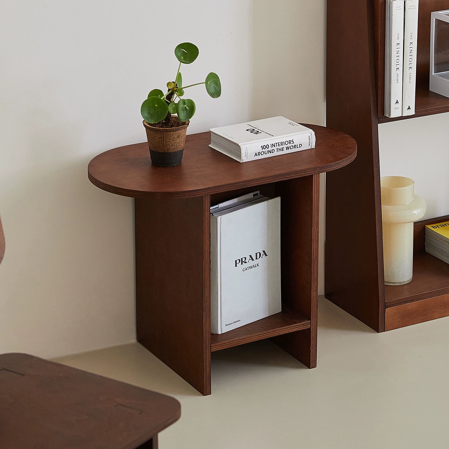 Massivholz kleiner Seitenschrank Retro Sofa Beistelltisch Ozeanbrett kleine Wohnung Couchtisch Haushaltsaufbewahrung Nachttisch