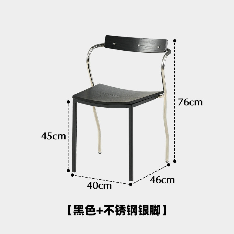 Leichter Luxus-Esszimmerstuhl der Spitzenklasse, Designerstuhl aus mittelalterlichem Kunstholz, Schmiedeeisen, Café-Freizeitstuhl 