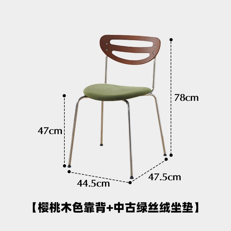 Nordic einfache esszimmer stuhl mittelalterlichen massivholz edelstahl stuhl hause designer restaurant rückenlehne hocker 