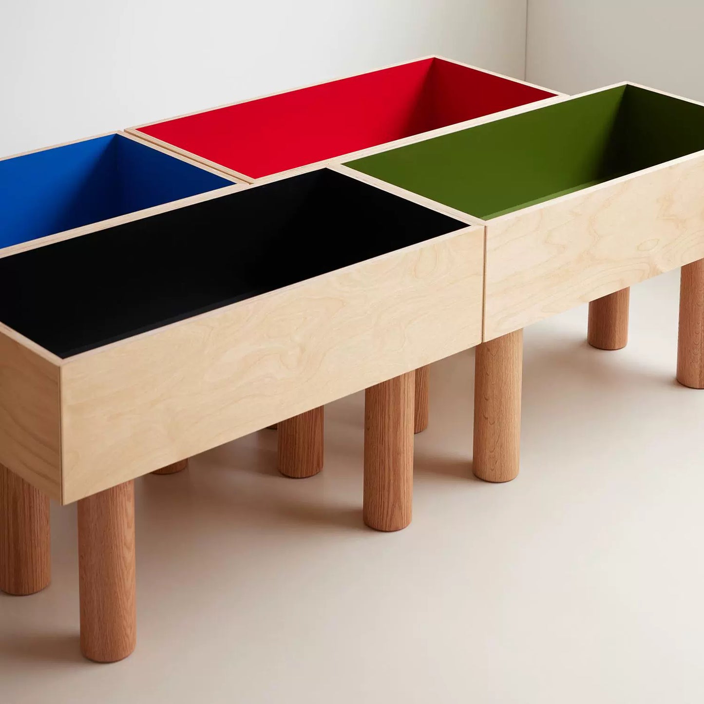 Bodenhohe Blumenständer Nische High-End-Lagerregal Massivholz Ozeanbrett Balkon Grünpflanzen Dekoregal 