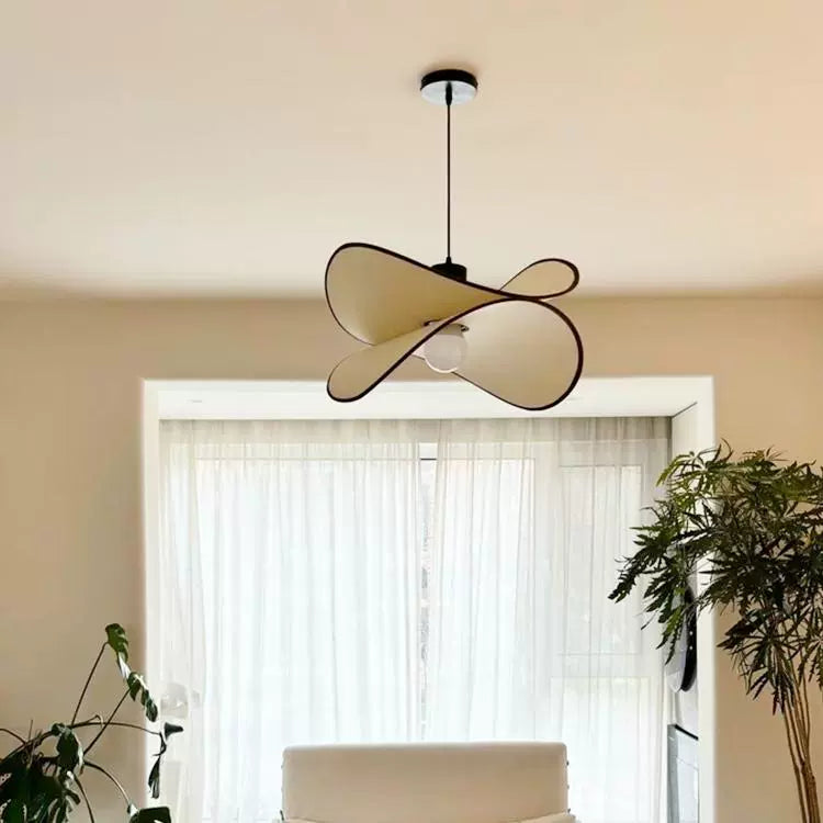 Französischer mittelalterlicher Kronleuchter Vintage Wohnzimmer Schlafzimmer Umgebungslicht Retro Wabi Sandwind Stoff Kronleuchter