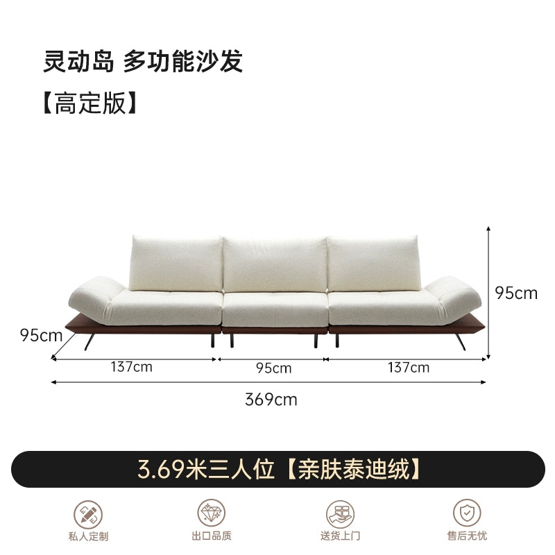 Modern Minimalist Dynamic Island Sofa New Original Living Room Multifunctional Rotary Adjustable Module Combination Sofa