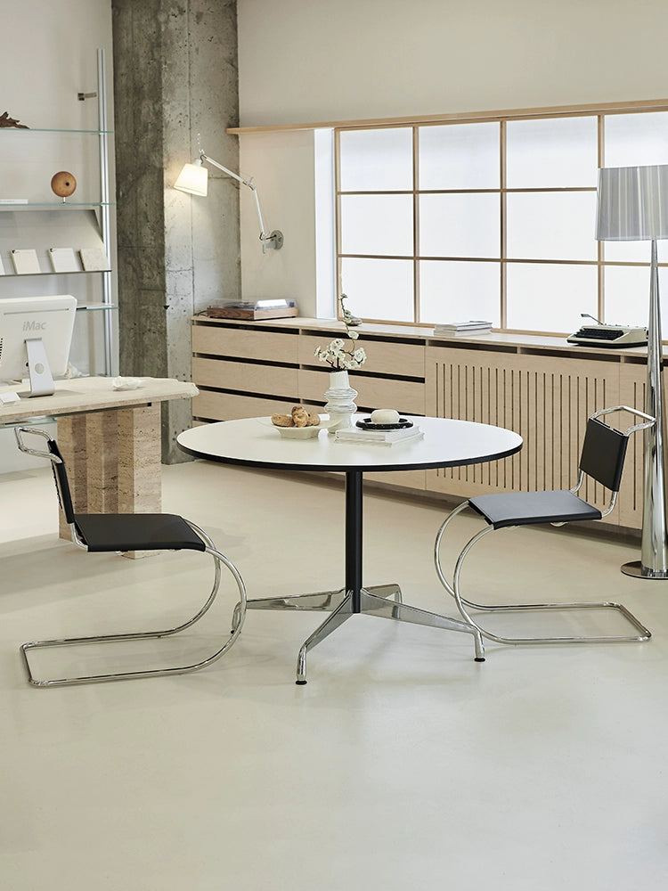 Eames Round Table Medieval Bauhaus Dining Table Small Apartment Living Room Table Ins Popular Designer Negotiation Table