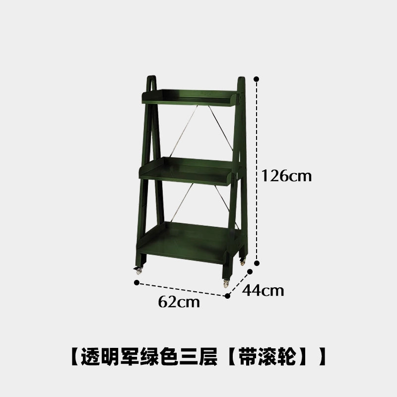 Mehrschichtiger Aufbewahrungsrand, Eckablage, herausnehmbarer Aufbewahrungskorb, nordischer Stil, Ins Popularins, transparenter Trolley 