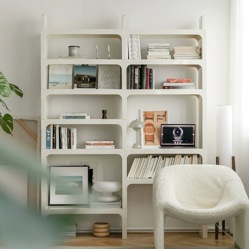 Kombinationsregal mittelalterlicher Modul-Lagerschrank in minimalistischem Bodenbücherregal mehrschichtiges Präsentationsregal 