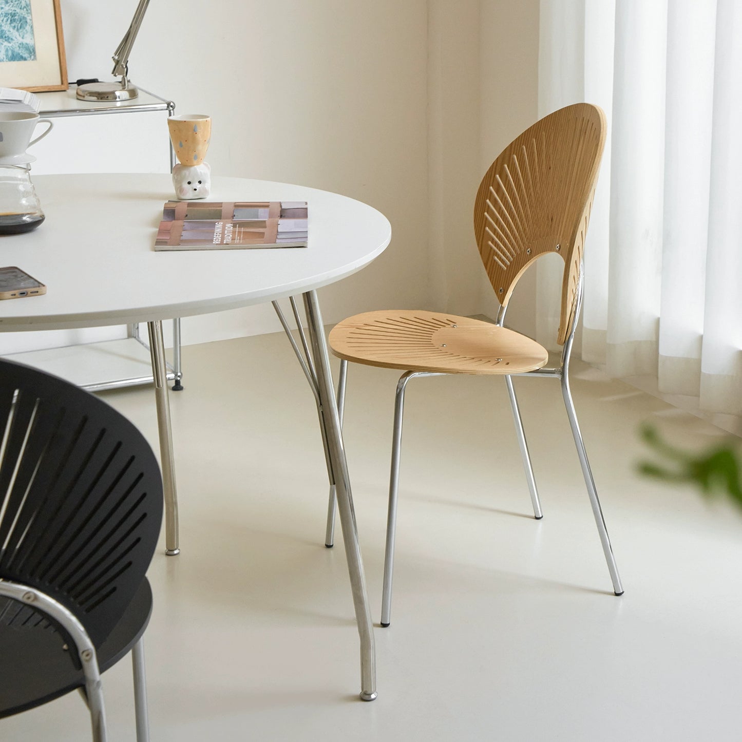 Shell stuhl Ins Beliebte massivholz mittelalterlichen esszimmer stuhl hause Nordic ins stil rückenlehne hocker designer 