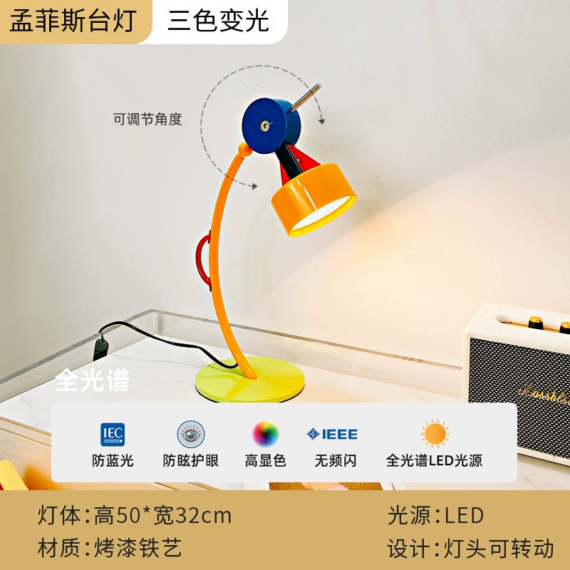 Memphis schreibtischlampe kreative kinderzimmer stehleuchte designer cartoon farbe umgebungslicht wohnzimmer 