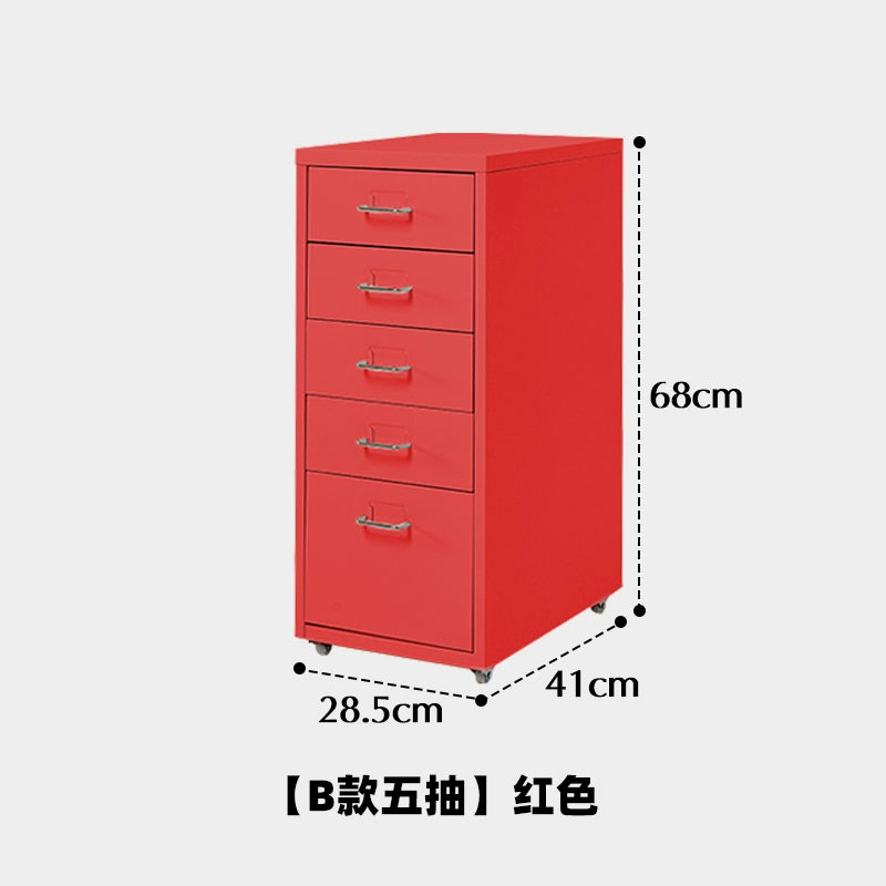 Mobiler Lagerschrank Cremefarbener Wind einfacher Truhenschrank aus Schmiedeeisen Home Schlafzimmer Nachttisch Dopamin kreativ 