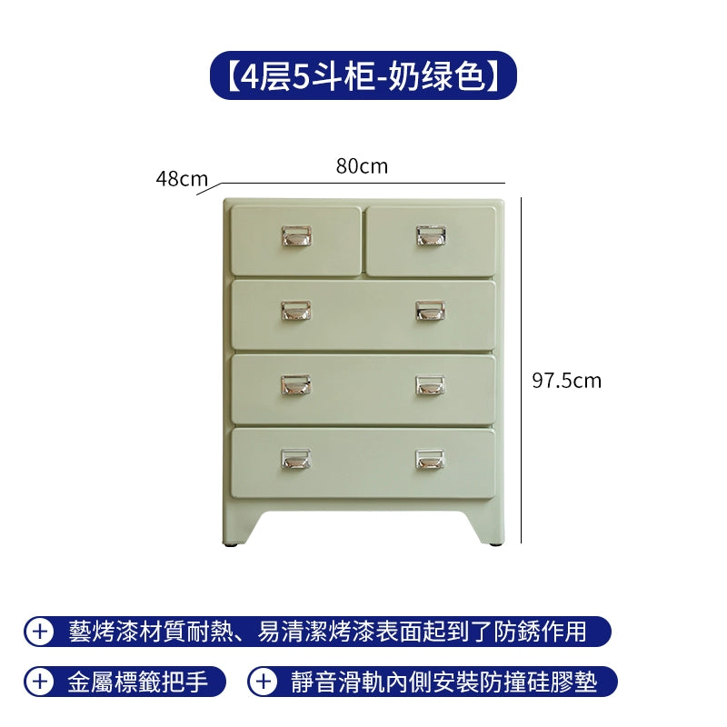 Metallschubladen, Kommodenschränke, Schlafzimmer an der Wand, Nachttische, mittelalterlicher Industriestil, Wohnzimmeraufbewahrung 