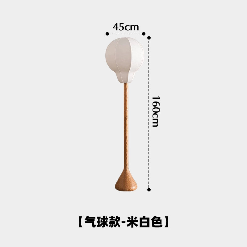 Mittelalterliche Massivholz-Stehlampe Wabi Sandy Wind Designerleuchte Luxus Wohnzimmer Dekorative Lampe Schlafzimmer Hohe Atmosphäre 