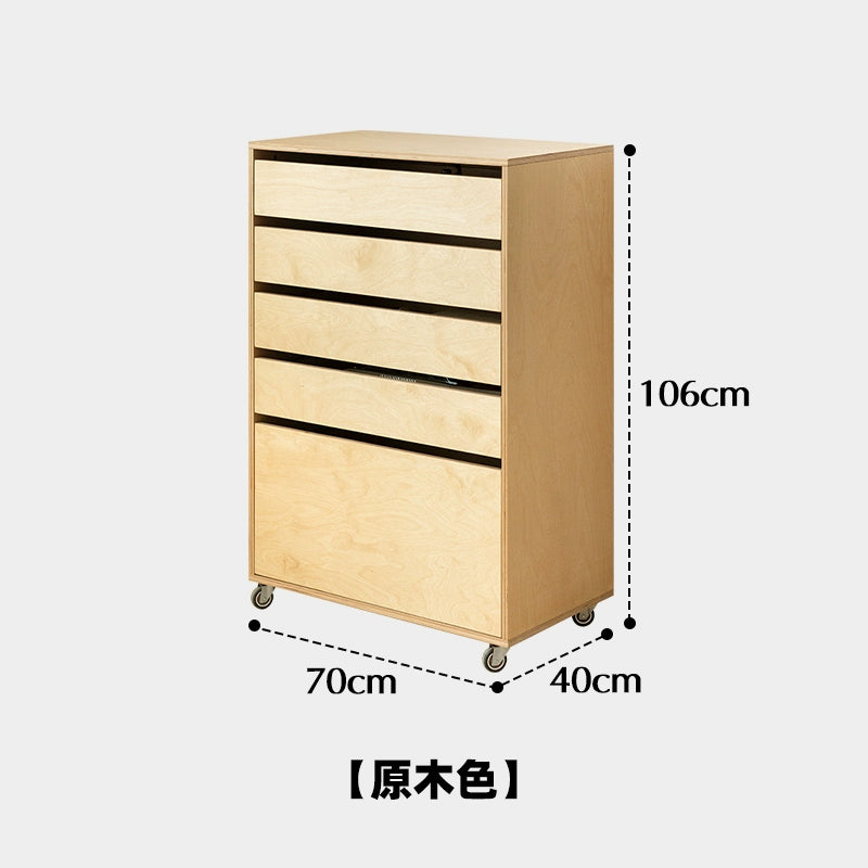 Kommode mittelalterlicher Massivholz-Lagerschrank Marine Board minimalistischer Sofa-Seitenschrank Schlafzimmer-Nachttisch 