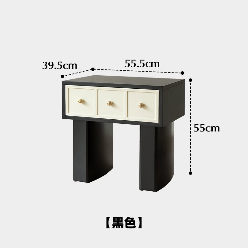 Cremefarbener Wind-Nachttisch, leichter Luxus-High-End-Haushalts-Schlafzimmer-Aufbewahrungsschrank, moderner einfacher kreativer Seitenschrank 