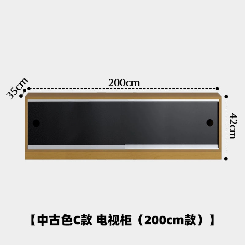 Mittelalterlicher Massivholz-Lagerschrank, Designer, kreativer Sofa-Seitenschrank, Marine-Board, leichter Luxus-Nachttisch 