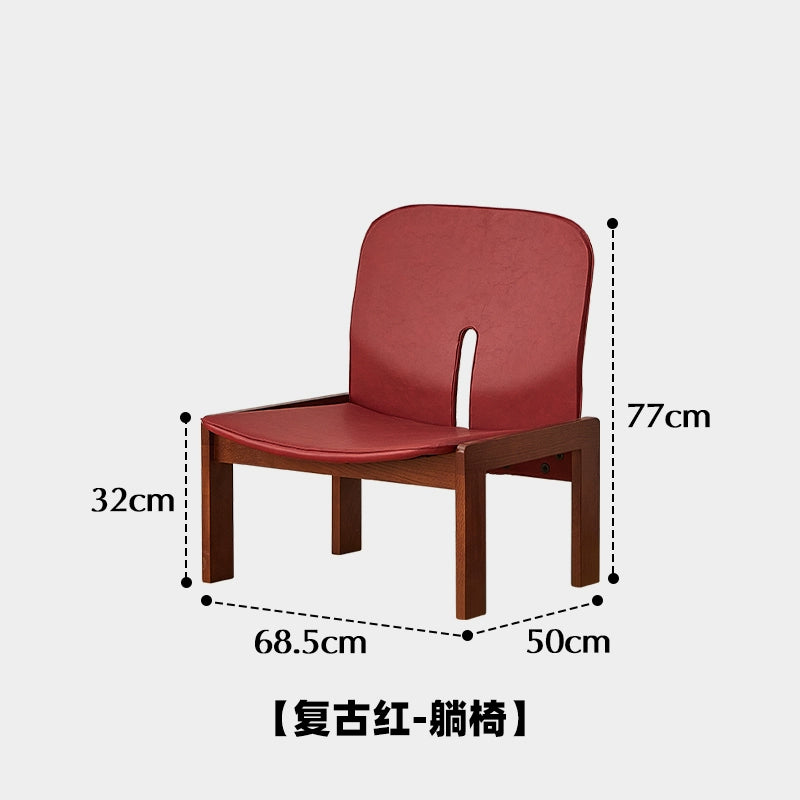 Esszimmerstuhl Haushalt Massivholz Ölwachs Leder Hocker Rückenlehne Licht Luxus Senior Designer Stuhl Mittelalter Wabi Sari 